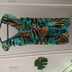 ✨4/$20 Bisou Bisou Electric Zebra Dress